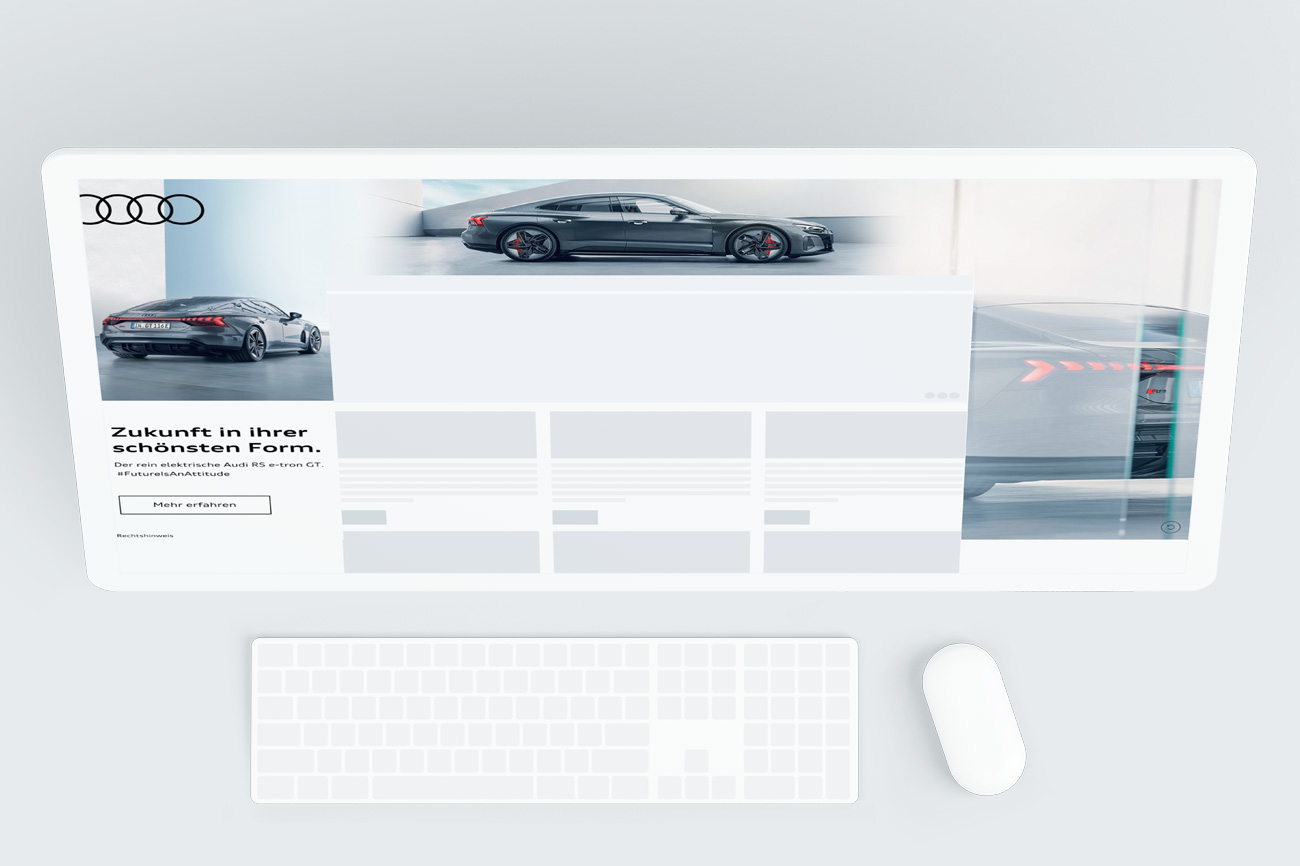 Audi RS e-tron GT Homepage Takeover